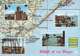 Delcampe - 34 AGDE AGDE ET SES PLAGES - Agde