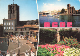 Delcampe - 34 AGDE CENTRE VILLE ET PORT - Agde