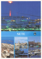 Delcampe - 34 SETE VUE NOCTURNE DE LA VILLE - Sete (Cette)