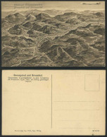 Delcampe - Zeppelin Airship MAP Breuschtl Donongebiet Old Postcard - Altri & Non Classificati