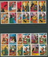 Delcampe - Belize 1980 Märchen Dornröschen 518/25 A Paare Mit Zierfeld Postfrisch - Belize (1973-...)