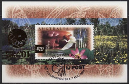 Delcampe - Australien 1997 Feuchtgebiete PHILANIPPON'01 Block 24 III Gestempelt (C24043) - Blocks & Kleinbögen