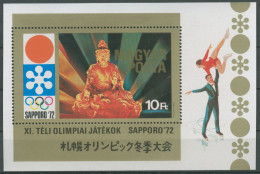 Delcampe - Ungarn 1971 Olympische Winterspiele Sapporo'72 Block 86 A Postfrisch (C92467) - Blocks & Kleinbögen