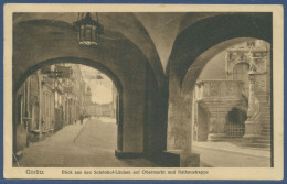 Delcampe - Görlitz Obermarkt Und Rathaustreppe, Gelaufen 1925 (AK2332) - Görlitz