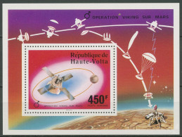 Delcampe - Obervolta 1976 Raumfahrt Unternehmen Viking Mars Block 43 Postfrisch (C28859) - Haute-Volta (1958-1984)