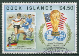 Delcampe - Cook-Inseln 1994 Fußball-WM In Den USA 1403 Gestempelt - Cook