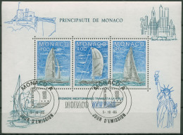 Delcampe - Monaco 1985 Transatlantische Segelregatta Block 30 Gestempelt (C91376) - Blocks & Kleinbögen