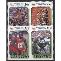 Delcampe - Lesotho 1990 Olympische Sommerspiele In Barcelona 860/63 Postfrisch - Lesotho (1966-...)