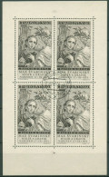 Delcampe - Tschechoslowakei 1958 Maler M.Svabinský Kleinbogen 1092 K Gestempelt (C91922) - Blocks & Kleinbögen