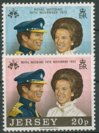 Delcampe - Jersey 1973 Hochzeit Prinzessin Anne Und Mark Phillips 89/90 Postfrisch - Jersey