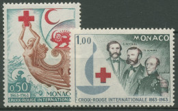 Delcampe - Monaco 1963 Rotes Kreuz Roter Halbmond Henri Dunant 726/27 Postfrisch - Ungebraucht
