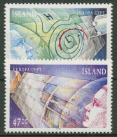 Delcampe - Island 1991 Europa CEPT Weltraumfahrt Satelliten 742/43 Postfrisch - Neufs