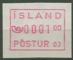 Delcampe - Island ATM 1993 Freimarke Automat 03, Gummidruck, ATM 2.1 V Postfrisch - Vignettes D'affranchissement (Frama)