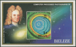 Delcampe - Belize 1986 Halleyscher Komet Block 79 Postfrisch (C97376) - Belize (1973-...)