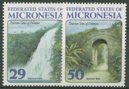 Delcampe - Mikronesien 1993 Tourismus Wasserfall Spanische Mauer 310/11 Postfrisch - Mikronesien