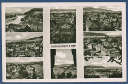 Delcampe - Höxter An Der Weser Rundblick Vom Kilianikirchturm, Gelaufen 1956 (AK4462) - Höxter