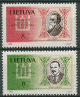 Delcampe - Litauen 1993 Unterzeichner Der Unabhängigkeitserklärung 516/17 Postfrisch - Litauen