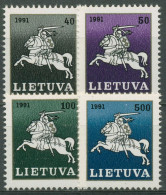 Delcampe - Litauen 1991 Freimarken Reiter 491/94 Postfrisch - Litauen