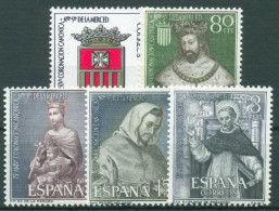 Delcampe - Spanien 1963 Muttergottes-Statue Wappen 1413/17 Postfrisch - Nuevos