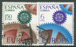 Delcampe - Spanien 1967 Europa CEPT Zahnräder 1682/83 Gestempelt - Usados