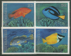Delcampe - Mikronesien 1994 Fische Fuchsgesicht Korallen-Zackenbarsch 376/79 Postfrisch - Mikronesien