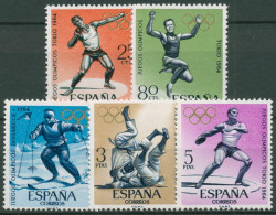 Delcampe - Spanien 1964 Olympische Spiele Innsbruck, Tokio 1506/10 Postfrisch - Nuevos