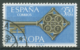 Delcampe - Spanien 1968 Europa CEPT Schlüssel 1755 Gestempelt - Usados
