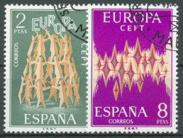 Delcampe - Spanien 1972 Europa CEPT Pyramide Sterne 1985/86 Gestempelt - Usados