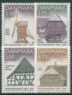 Delcampe - Dänemark 1997 100 J. Freilichtmuseum Mühlen Bauernhäuser 1146/49 Postfrisch - Unused Stamps