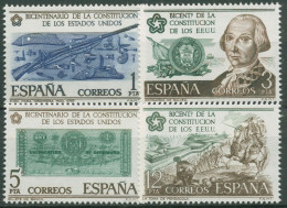 Delcampe - Spanien 1976 Amerika Unabhängigkeitserklärung 2215/18 Postfrisch - Nuevos
