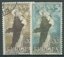 Delcampe - Spanien 1963 Europa CEPT "Unsere Liebe Frau" 1411/12 Gestempelt - Usados