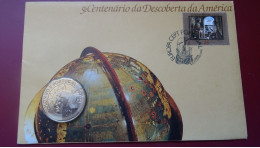 Delcampe - 1992 AVEC PIECE COMMEMORATIVE 200 ESCUDOS - FDC