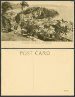 Delcampe - Grenada Old Postcard St. George's From Hospital Hill Palms Panorama General View - Grenada