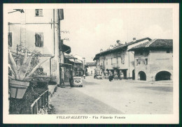 Delcampe - Cuneo Villafalletto Via Vittorio Veneto Auto FG Cartolina MZ1545 - Cuneo