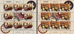 Delcampe - Bosnia Serbia 2013 EUROPA CEPT Postal Wehicles Old Cars, Mini Sheet Of 8 Sets MNH - 2013
