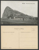 Delcampe - Gibraltar Old Postcard The Rock From Neutral Ground Monument Benzaquen & Co 8124 - Gibraltar