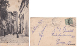 Delcampe - # AREZZO: PARTE SUP. DEL CORSO VITTORIO EMANUELE E CAMPANILE..  1919 - Arezzo