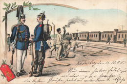Delcampe - Schönenberg * 1905 * CPA Illustrateur * Gare Bahnhof Station Railway Train Locomotive * Germany Allemagne - Schömberg