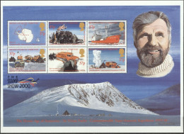 Delcampe - BAT 2000, Trans-Antarctic Expedition, Stamp Exhibition THE STAMP SHOW 2000, Block - Ongebruikt