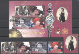 Delcampe - BAT 2002, Queen Elizabeth, 5val+BF - Ongebruikt