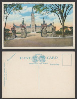 Delcampe - Canada Old Colour Postcard Main Parliament Buildings, Ottawa, Show Entrance Gate - Non Classés