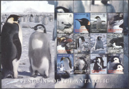 Delcampe - BAT 2006, Penguins, Sheetlet - Ongebruikt