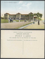 Delcampe - Ceylon Old Colour Postcard Galle Face Hotel Colombo, Rickshaw Coolies Palm Trees - Sri Lanka (Ceylon)
