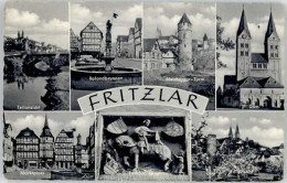 Delcampe - Fritzlar Rolandbrunnen Bleichentor Turm Rathaus Relief - Fritzlar
