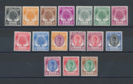 Delcampe - 1950 Malaysian States, Kedah - Sultan Badlishah - SG 76/90 Set Of 16 MNH** - LH* - Andere & Zonder Classificatie