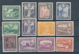 Delcampe - 1938 BRITISH GUIANA - SG N. 308/19, 12 Valori MLH* - Andere & Zonder Classificatie