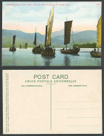 Delcampe - Hong Kong Old Postcard Chinese Junks Boats, Same Now As Thousands Of Years Ago - China