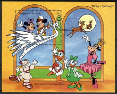 Delcampe - Antigua And Barbuda 1993 Mi Block 279 MNH (ZS2 ANBbl279) - Disney