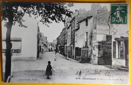 Delcampe - CPA (44) Loire Atlantique, Paimboeuf, La Grande Rue, Animée, Vins Et Spiritueux, Publicités Decré Frères Dubonnet Picon - Paimboeuf