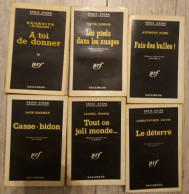 Delcampe - SERIE NOIRE LOT DE 6 LIVRES EO 1962 DONT LA FEMME EN CIMENT TONY ROME - Série Noire